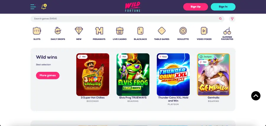 Pokies selection with PayID deposits