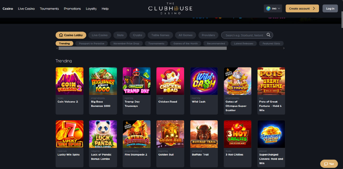 Clubhouse casino login Australia page on desktop browser Clubhouse casino login Australia page on desktop browser