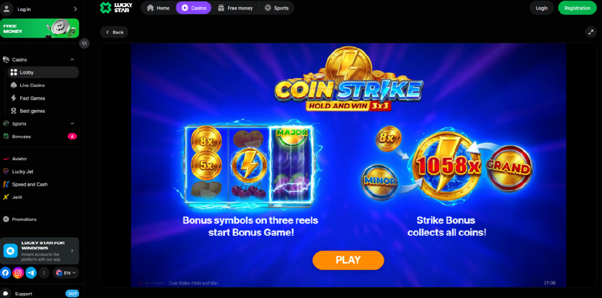How to play Coin Strike Hold and Win