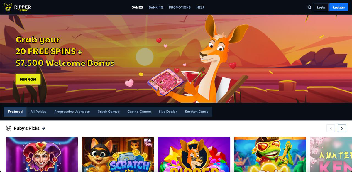 Ripper Casino overview with key features and platform characteristics