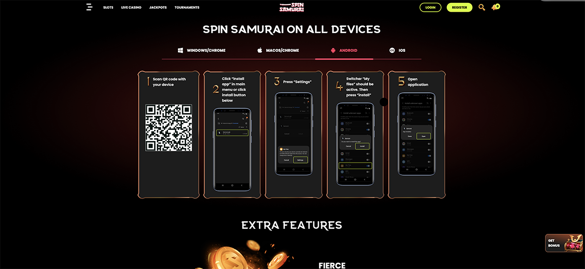Spinsamurai mobile casino version tested on iPhone and Android Spinsamurai mobile casino version tested on iPhone and Android
